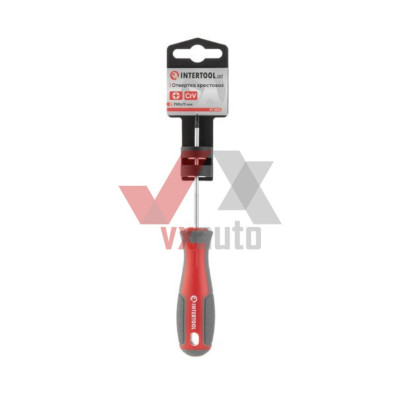 Отвертка крестовая PH0 х 75 мм Intertool CrV