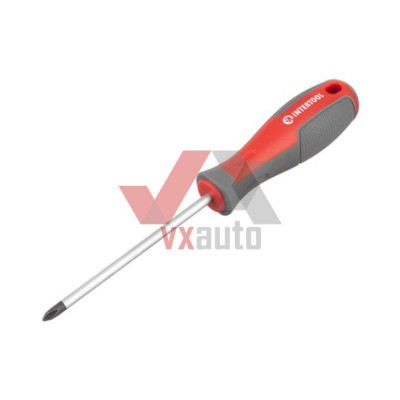 Отвертка крестовая PH1 х 100 мм Intertool CrV