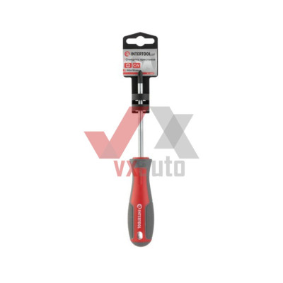 Отвертка крестовая PH2 х 100 мм Intertool (ударная)