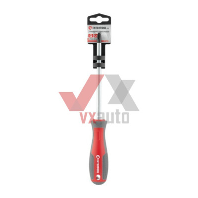 Отвертка крестовая PH3 х 150 мм Intertool CrV