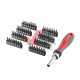 Викрутка реверсивна з насадками 56 шт. Intertool