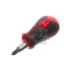 Отвертка с насадками 4 в 1 Intertool мини (SL5, SL6, PH1, PH2)