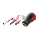 Отвертка с насадками 4 в 1 Intertool мини (SL5, SL6, PH1, PH2)
