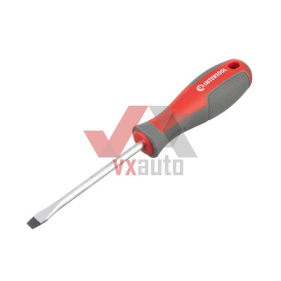 Отвертка шлицевая SL6 х 100 мм Intertool CrV