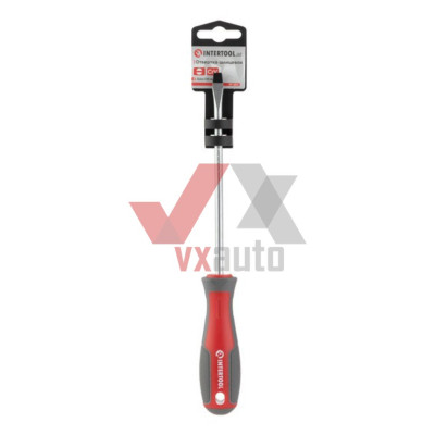 Отвертка шлицевая SL6 х 150 мм Intertool CrV