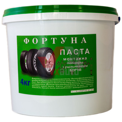 Паста монтажная 4 кг Фортуна зеленая 