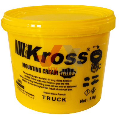 Паста монтажна  5 кг KROSS (з підсиленим герметизуючим ефектом, плотна, жовтого кольору)