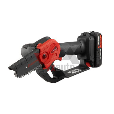 Пила цепная мини аккумуляторная, шина 100 мм, 20 В Intertool STORM (Li-Ion акум., ЗП 2 А)