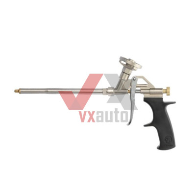 Пістолет для монтажної піни, 4 насадки Intertool (метал. корпус)