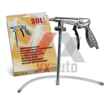 Пістолет під гравітекс SOLL (пневматичний з гнучкою насадкою)