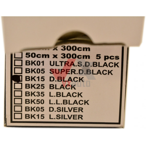 Пленка тонировочная 50 x 300 (Dark Black)