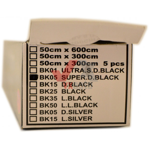 Пленка тонировочная 50 x 300 (Super Dark Black)