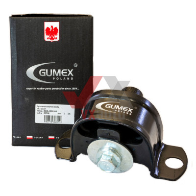 Подушка двигателя ВАЗ 2110 задняя Gumex (с кронштейном)
