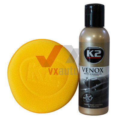 Полироль для кузова 180 г K2 Venox (с губкой)