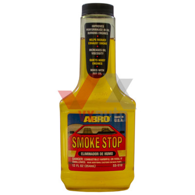 Присадка в моторное масло 354 мл ABRO Smoke Stop