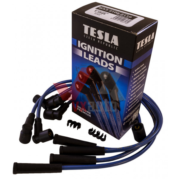 Провода высоковольтные ВАЗ 2108 Tesla SILICONE premium, к-т (5 шт.)