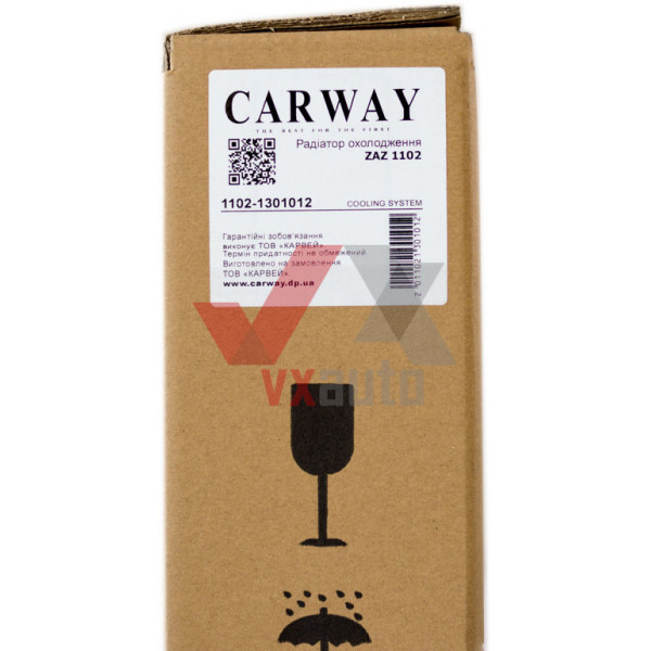 Радіатор охолодження ЗАЗ 1102 Carway