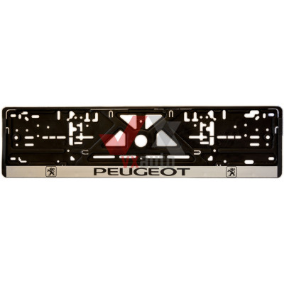 Рамка под номер (универсальная)  надпись  PEUGEOT, шт