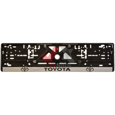 Рамка под номер (универсальная)  надпись  TOYOTA, шт
