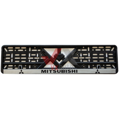 Рамка под номер (универсальная)  надпись MITSUBISHI