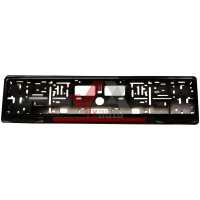 Рамка під номер (універсальна) Guard (з червоним катафотом)