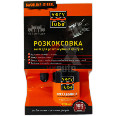 Раскоксовщик поршневых колец 250 мл Verylube (жидкость)