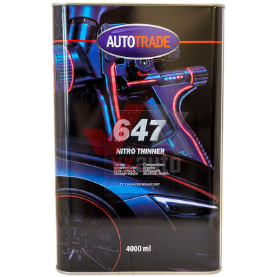 Растворитель 647 4 л AUTOTRADE (металлическая тара)