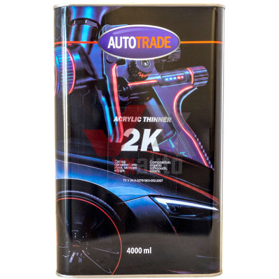 Растворитель для акриловых изделий 4 л AUTOTRADE 2K (металлическая тара)