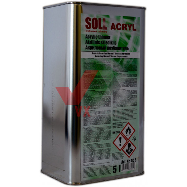 Растворитель для акриловых изделий 5 л SOLL Acryl
