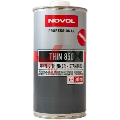 Растворитель для акриловых изделий 500 мл NOVOL THIN 850