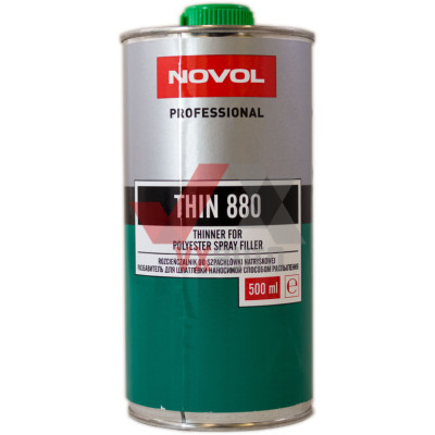 Растворитель для жидкой шпатлевки 500 мл NOVOL THIN 880 (спрей)