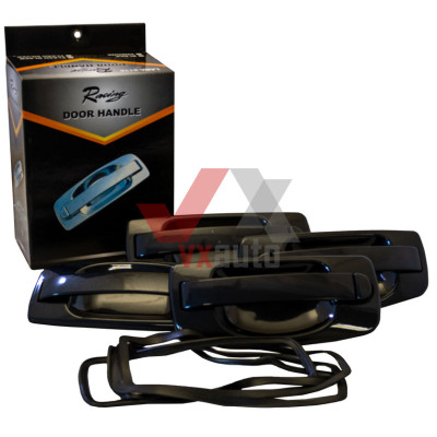 Ручка дверей внешняя ВАЗ 2110-2112, 2170-2172 Евро Racing Flash Black, к-т (4 шт.)