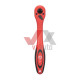 Рукоятка с храповым механизмом 3/8'', 72 зуби Intertool Professional Cr-V (изогнутая)