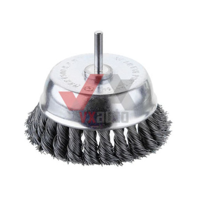 Щетка чашечная для дрели d 100 мм, 1/4