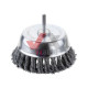 Щітка чашкова для дриля d 100 мм, 1/4" Intertool (пучки крученого дроту)