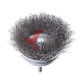 Щітка чашкова для дриля d 75 мм, 1/4" Intertool (кручений дріт)