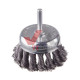 Щетка чашечная для дрели d 75 мм, 1/4" Intertool (пучки витой проволоки)