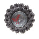 Щетка чашечная для дрели d 75 мм, 1/4" Intertool (пучки витой проволоки)