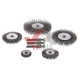 Щетка кольцевая для дрели d 25, 40, 50, 60, 75 мм, 1/4" Intertool , к-т (5 шт.)