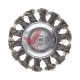 Щітка кільцева для дриля d 75 мм, 1/4" Intertool (пучки крученого дроту)