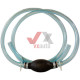 Шланг с грушей силиконовый 1.5 м VORTEX (пластик. хомут)