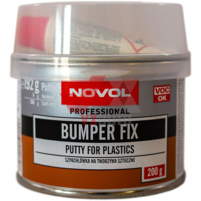 Шпаклевка для пластика 0.2 кг NOVOL Bumper Fix (темно-серая) 