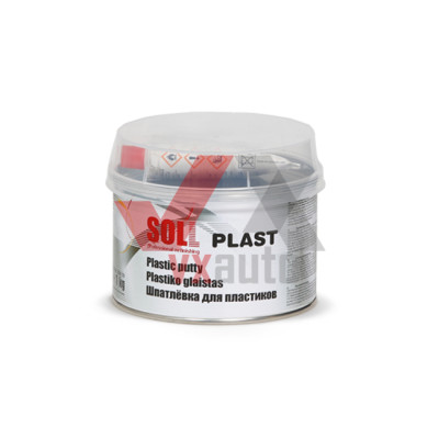 Шпаклевка для пластика 1.0 кг SOLL Plast (темно-серая)