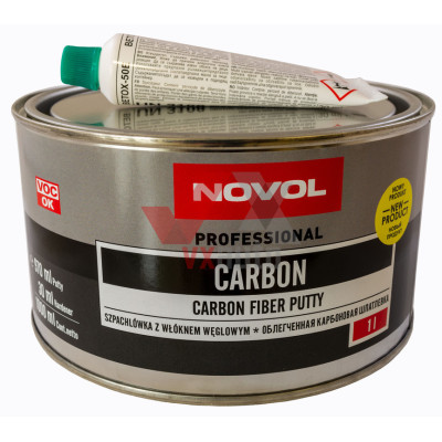 Шпаклевка с углеволокном 1.0 кг NOVOL Carbon