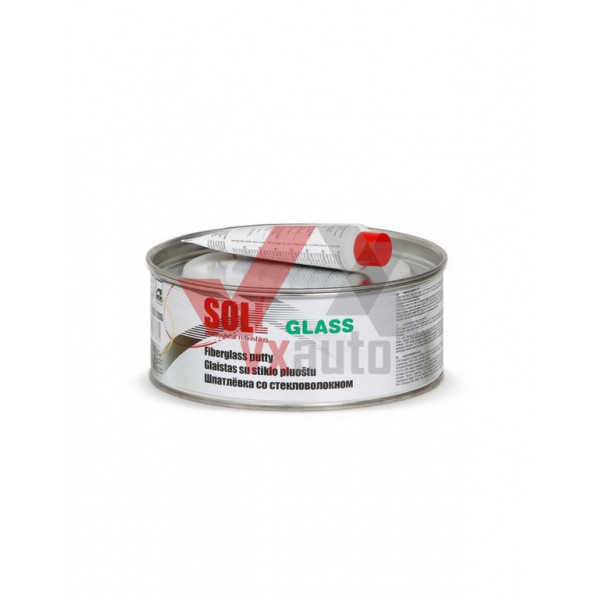 Шпаклівка з скловолокном 1.0 кг SOLL Glass (зелена)
