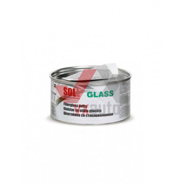 Шпаклівка з скловолокном 1.5 кг SOLL Glass (зелена)