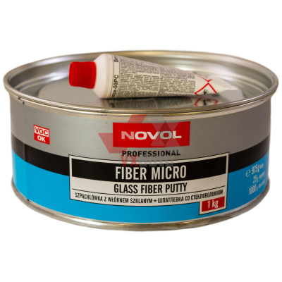 Шпаклевка со стекловолокном мелким 1.0 кг NOVOL Fiber Micro