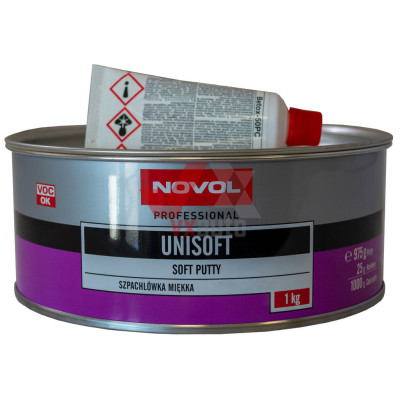 Шпаклівка універсальна 1.0 кг NOVOL UniSoft (м`яка) 