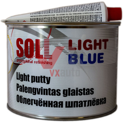 Шпаклівка універсальна 1.5 л SOLL Light Blue (м`яка, синя)