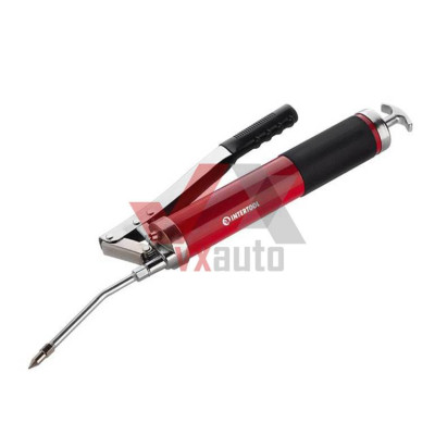 Шприц для змазки 500 мл Intertool (600см3, двоплунжерний зі шлангом)